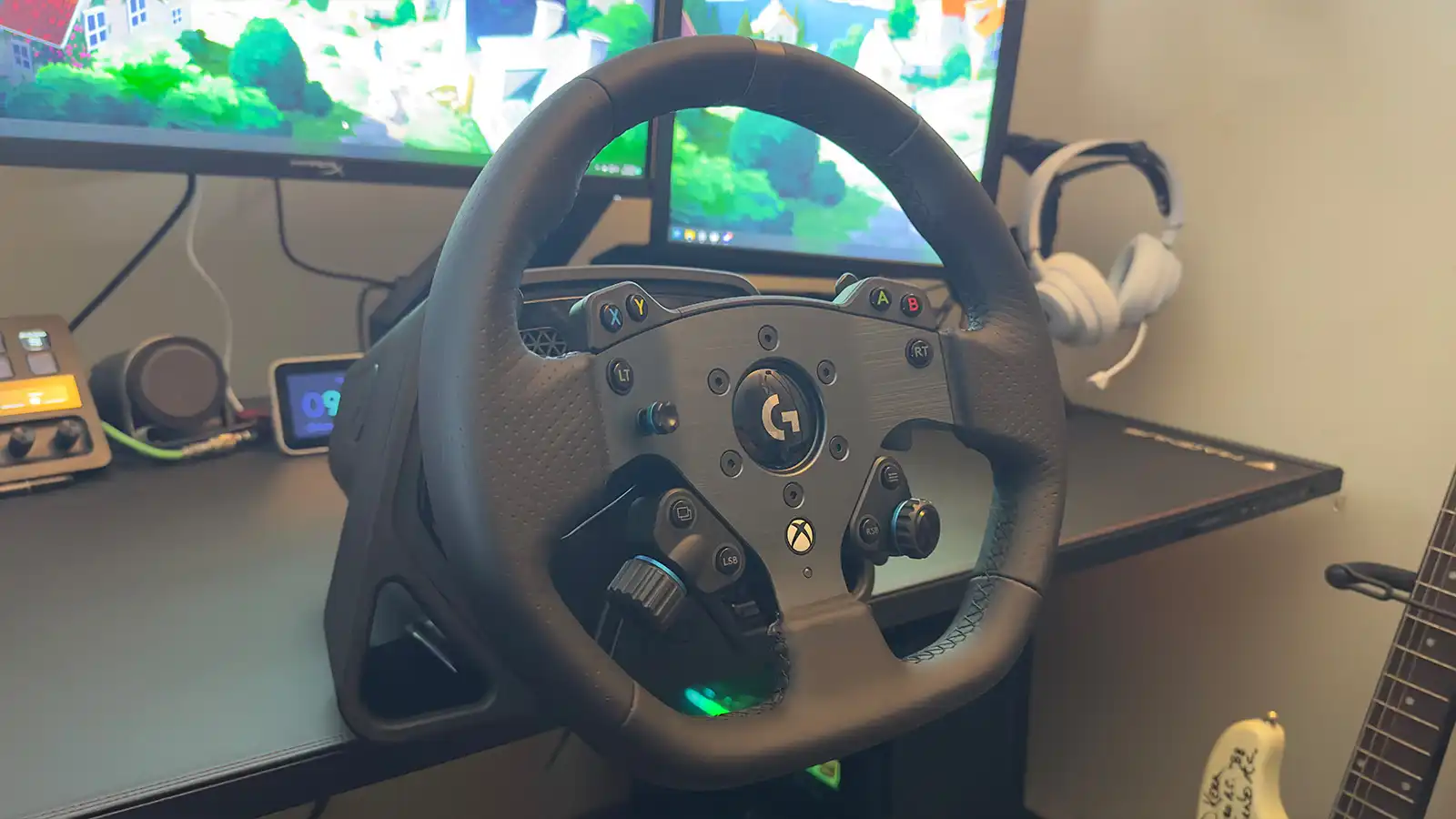 Logitech Pro Wheel attached