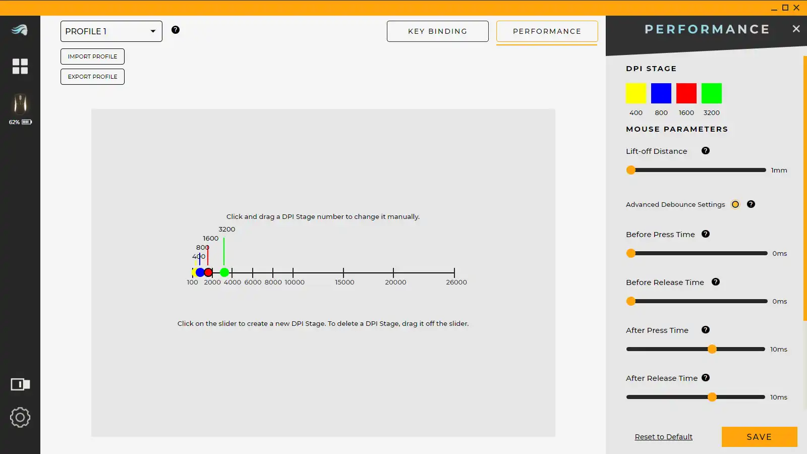 Glorious Core software performance