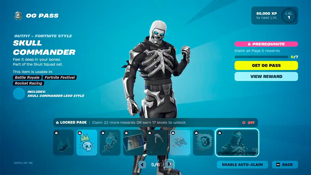 Fortnite Battle Pass OG skin page 5