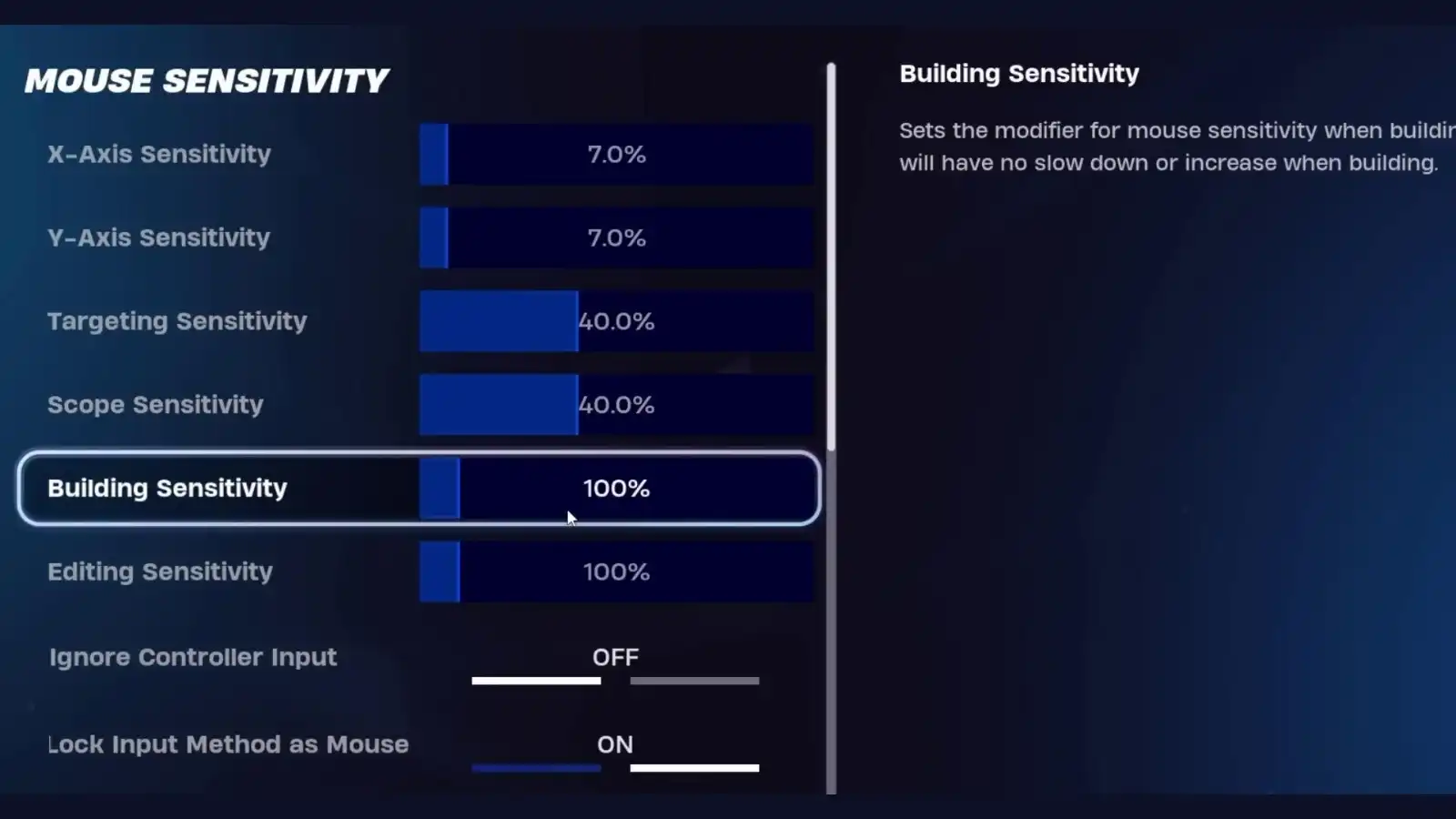 Fortnite PC Aim settings Page 1