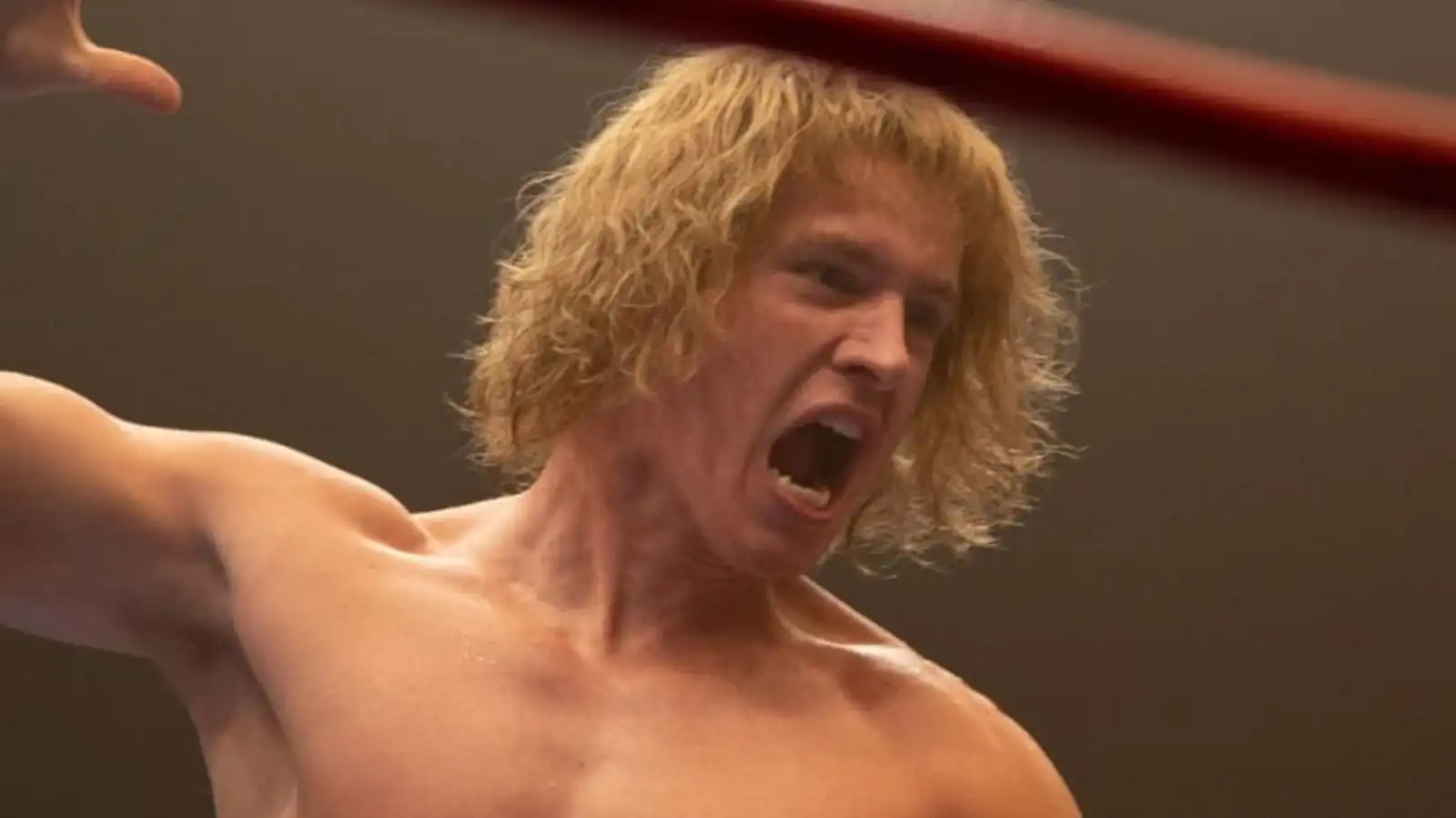 Harris Dickinson as David von Erich in The Iron Claw