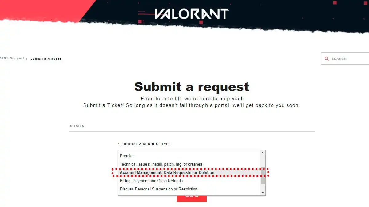 delete account Valorant 2