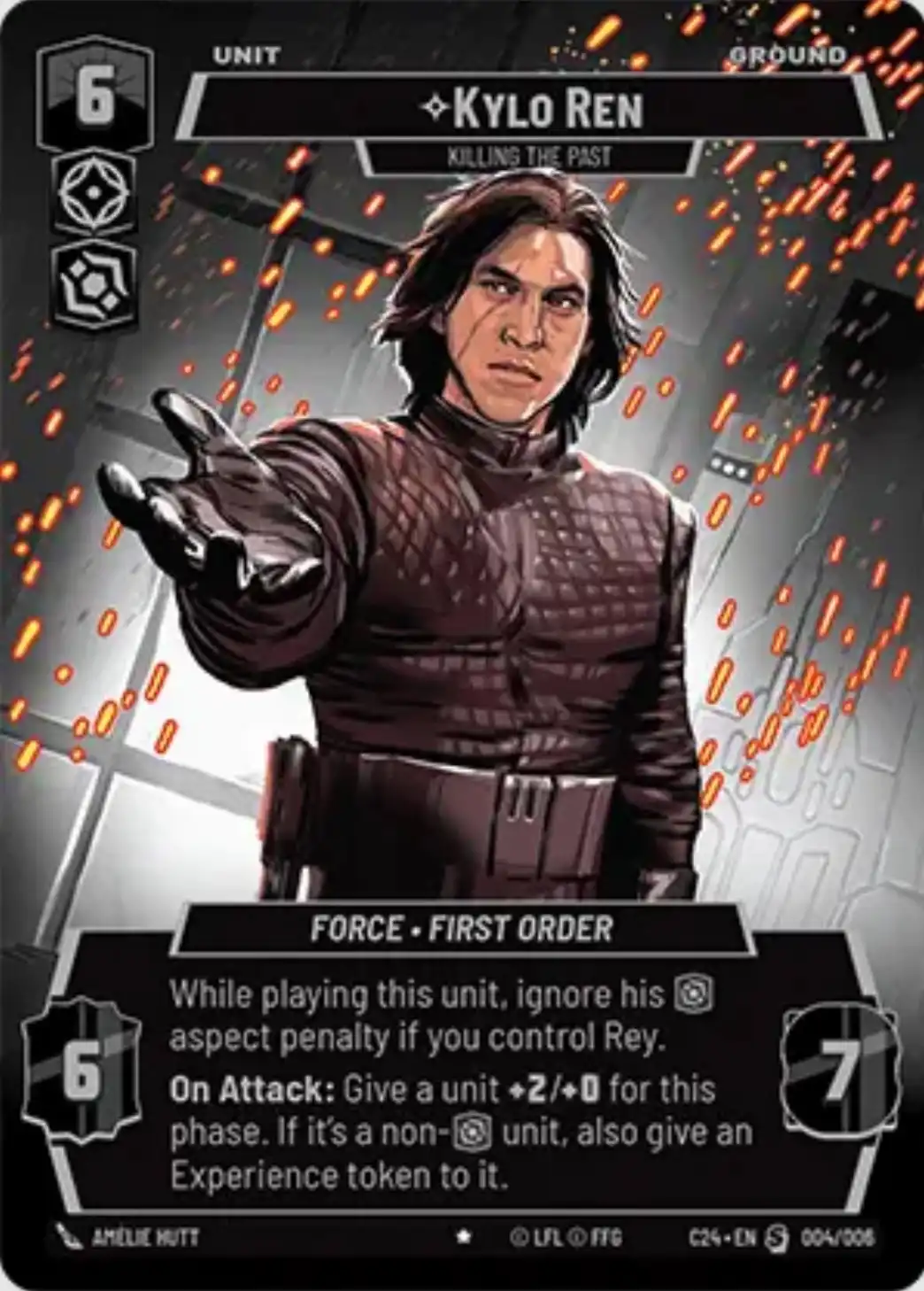 Kylo Ren Convention Exclusive Star Wars Unlimited card