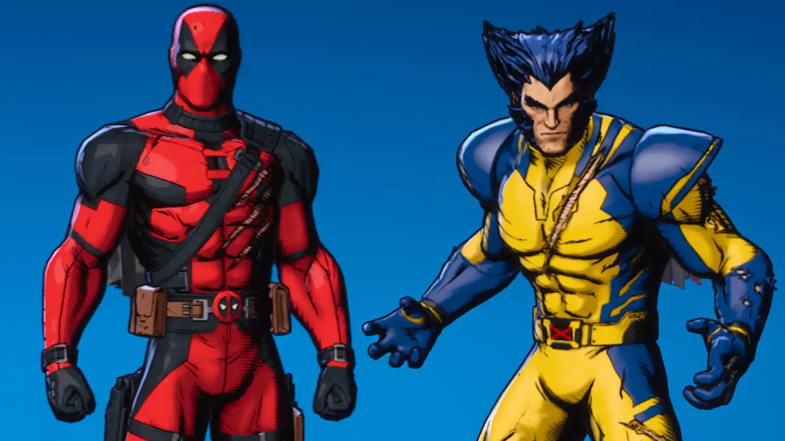 Fortnite Deadpool and Wolverine skins.