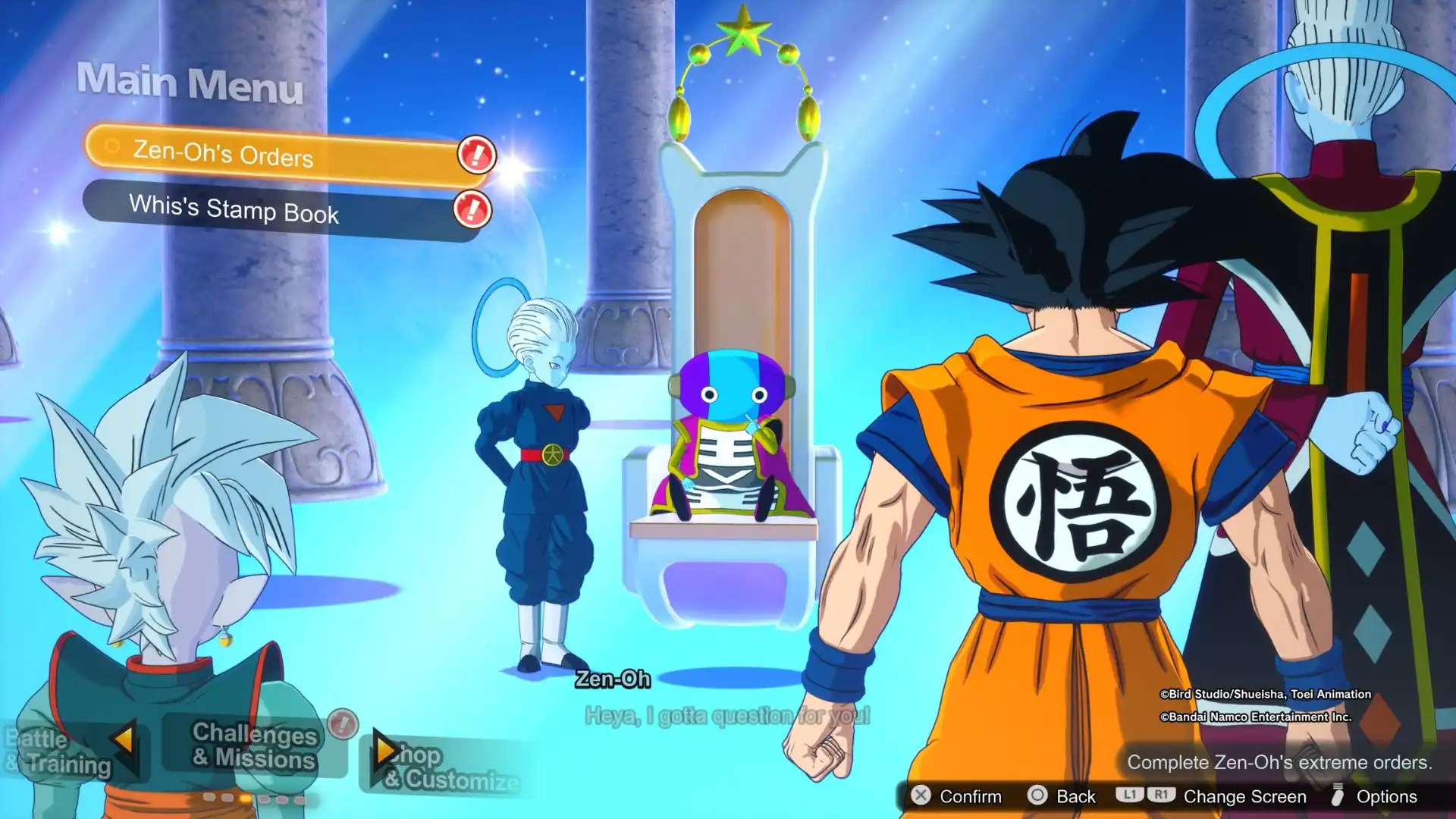 A screenshot of the Challenges and Missions menu in Dragon Ball: Sparking Zero.