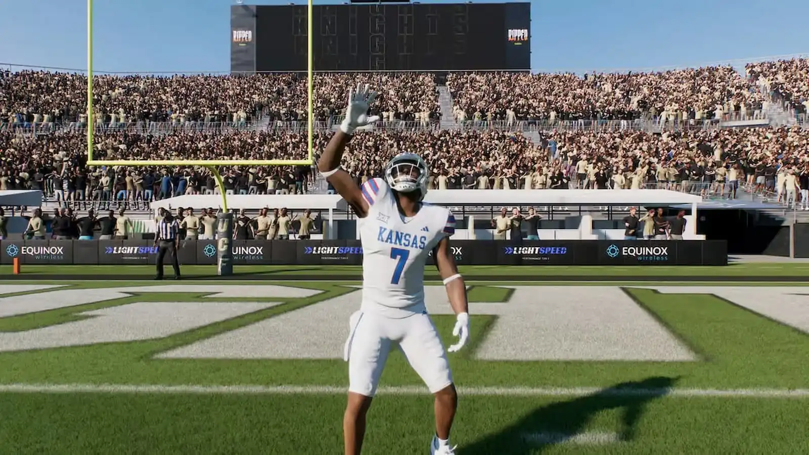 Fair catch animation in College Football 25