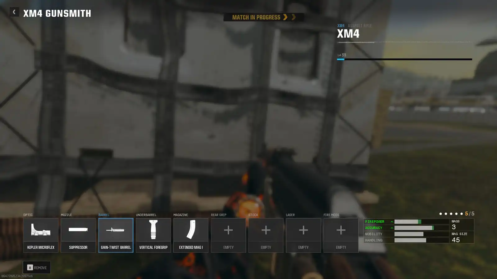 changing attachments in warzone loadout menu