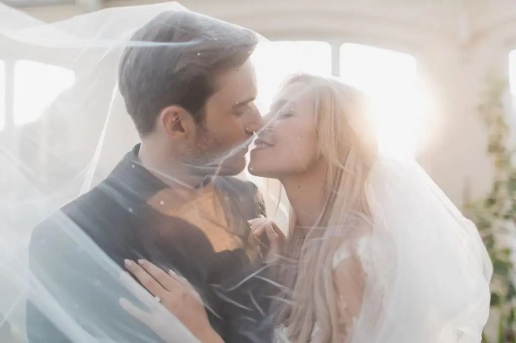 PewDiePie and Marzia Kjellberg at their wedding