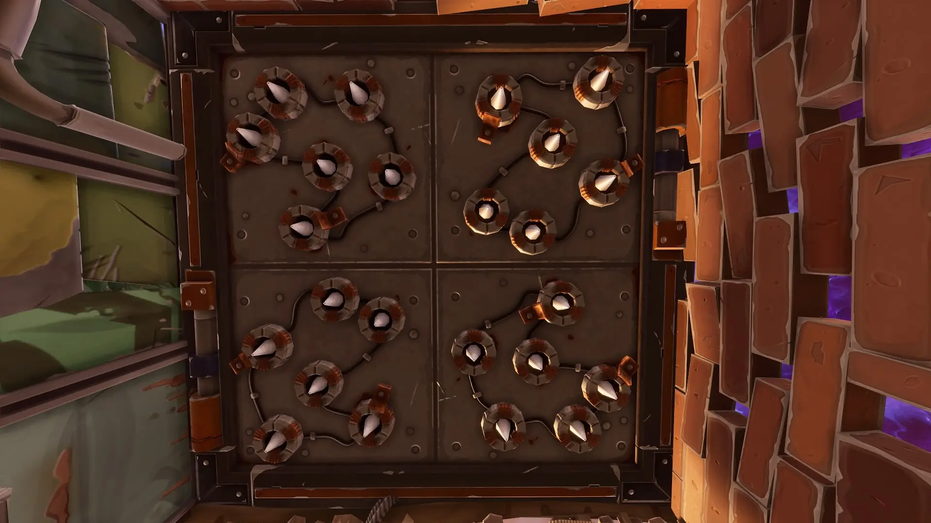 Image of traps inside Fortnite battle royale