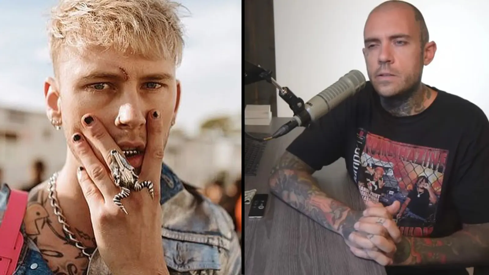 L: MGK R: Adam22