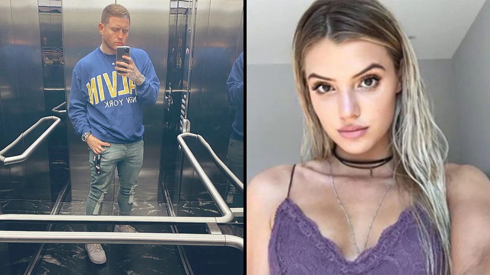 L: Behzinga - Twitter R: Alissa Violet - Instagram