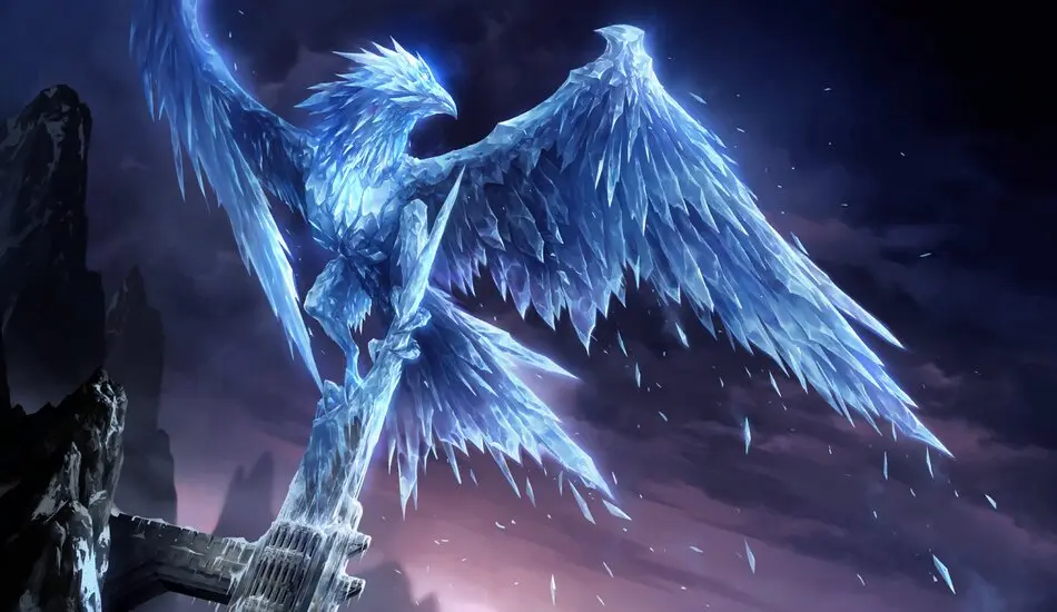 Anivia splash art in Legends of Runeterra