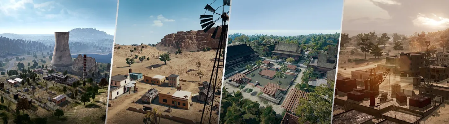 Gallery of PUBG maps