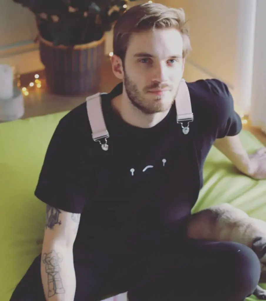 PewDiePie in his Tsuki clothing line