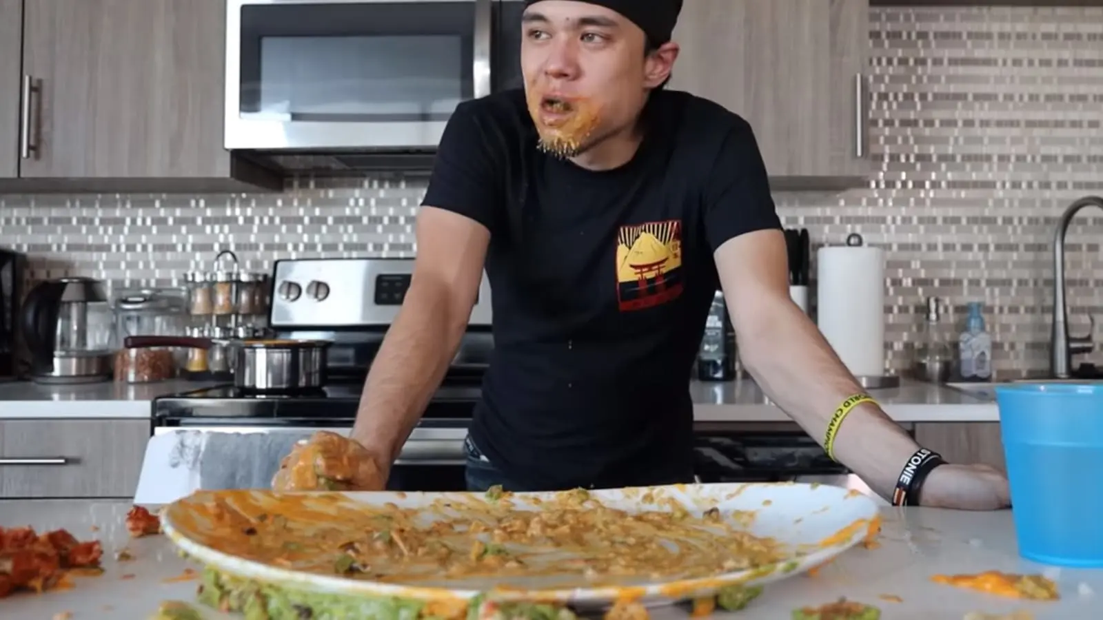 Matt Stonie Super Bowl nachos