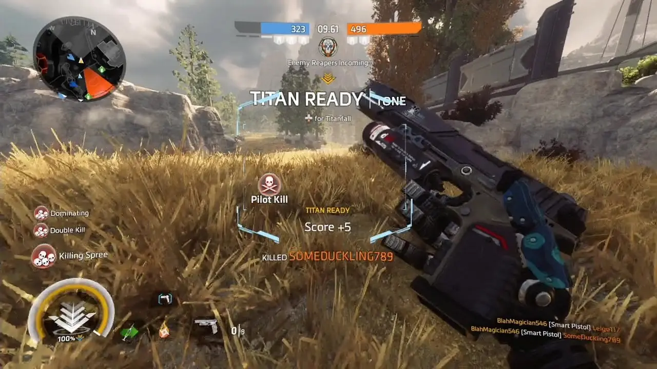 smart pistol in Titanfall