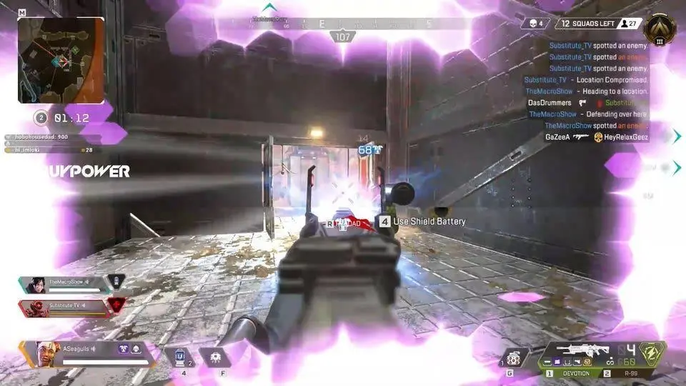 Muzzle flash in Apex Legends.