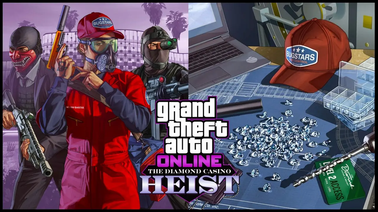 GTA Diamond Casino heist rewards - diamond, gold, cash