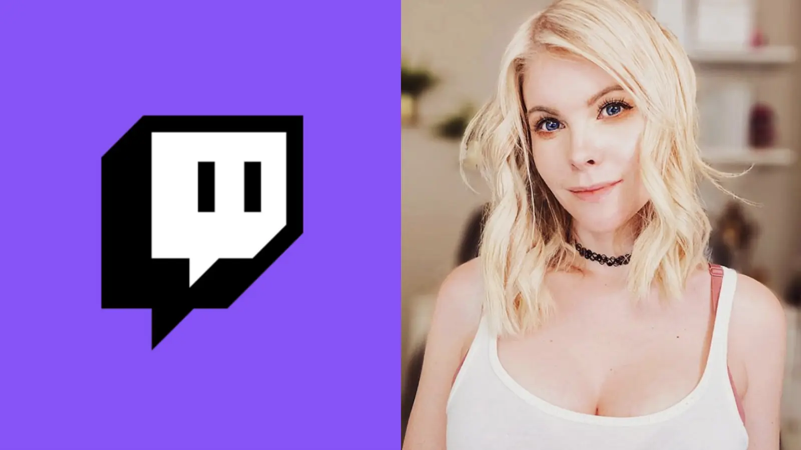 Twitch Logo and streamer