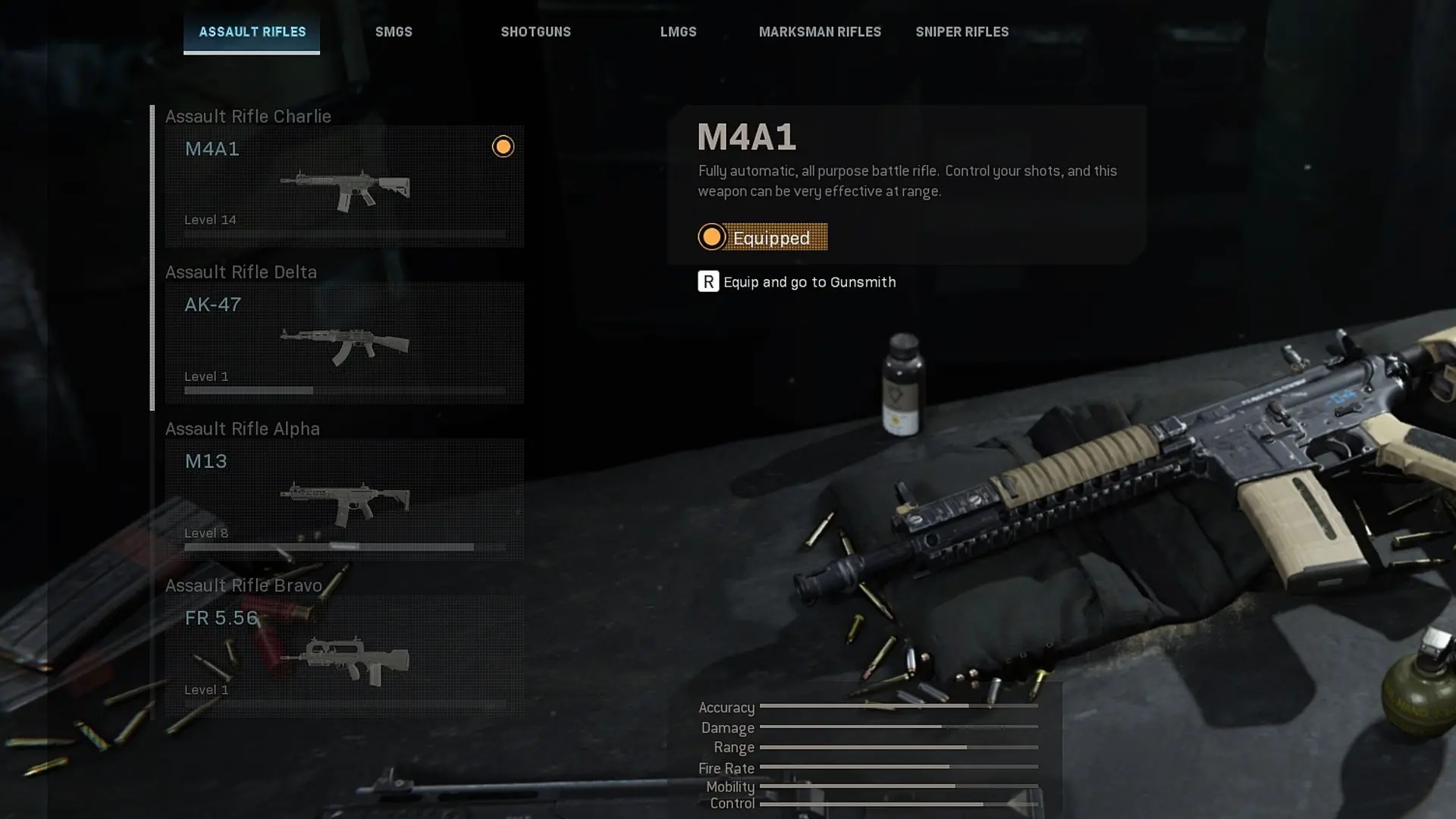 Modern Warfare's M4A1.