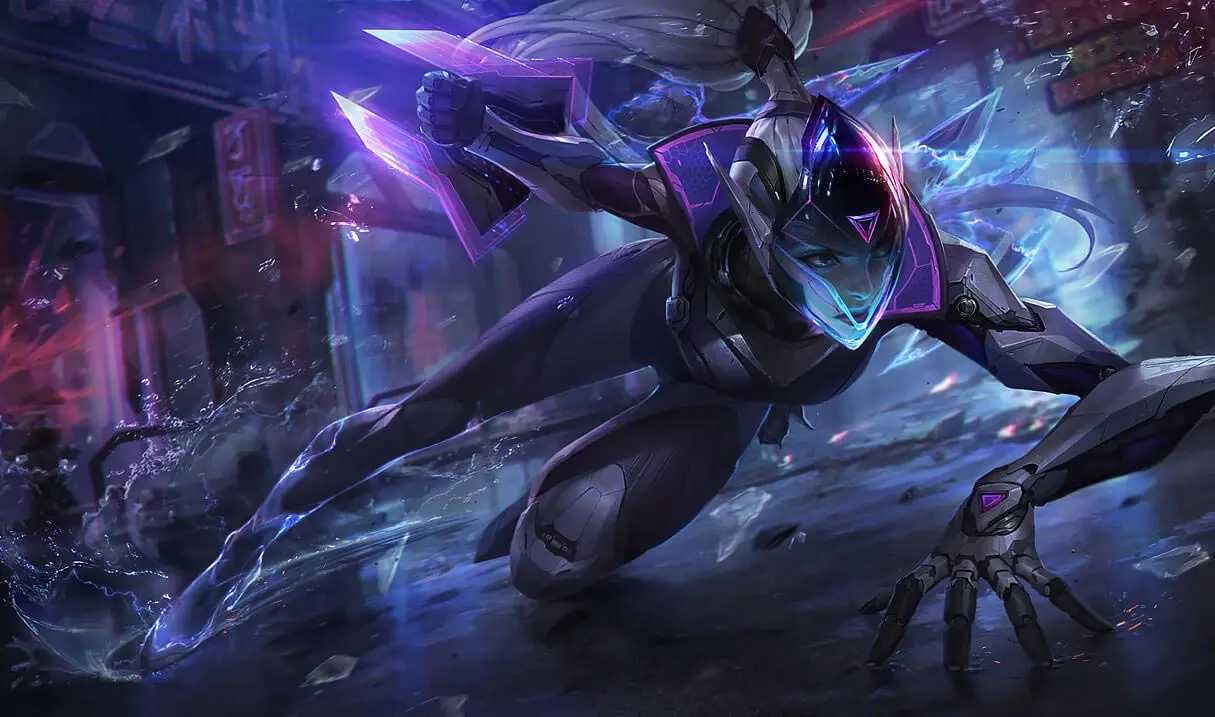 Project Vayne splash art for League of Legends