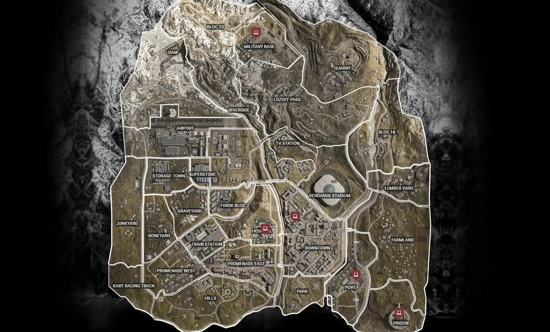 Warzone computer locations.