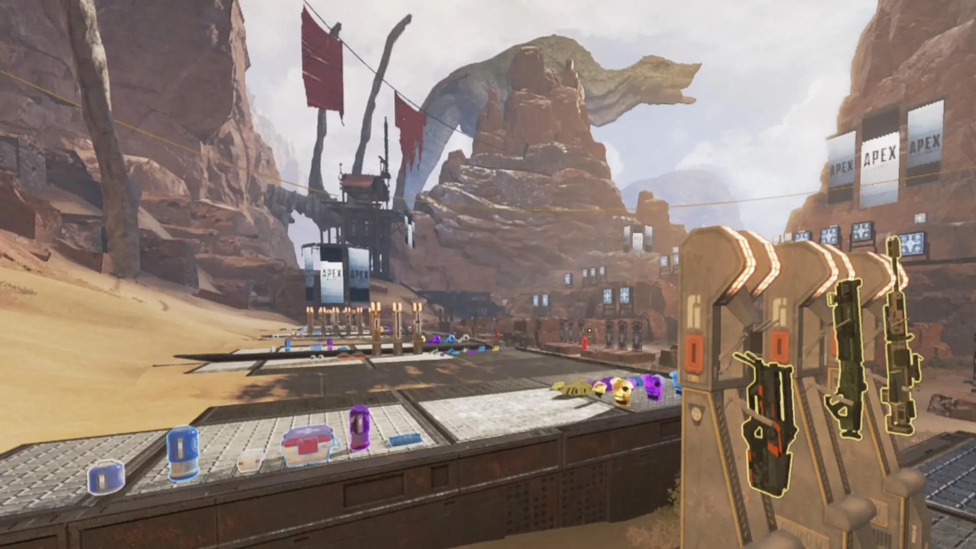 The firing range in Apex Legends