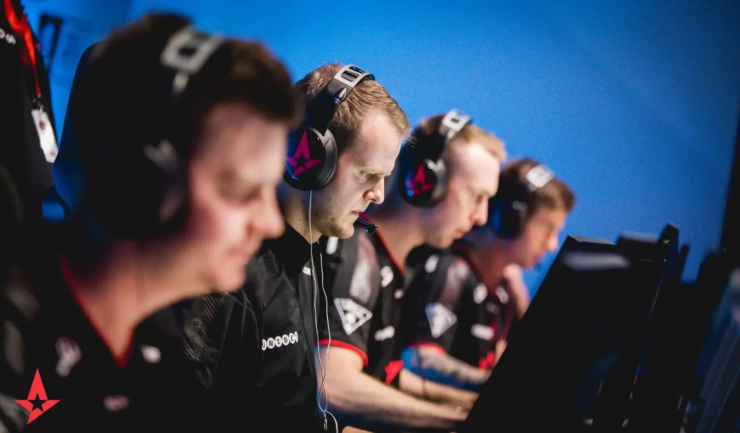 Astralis competing in CS:GO