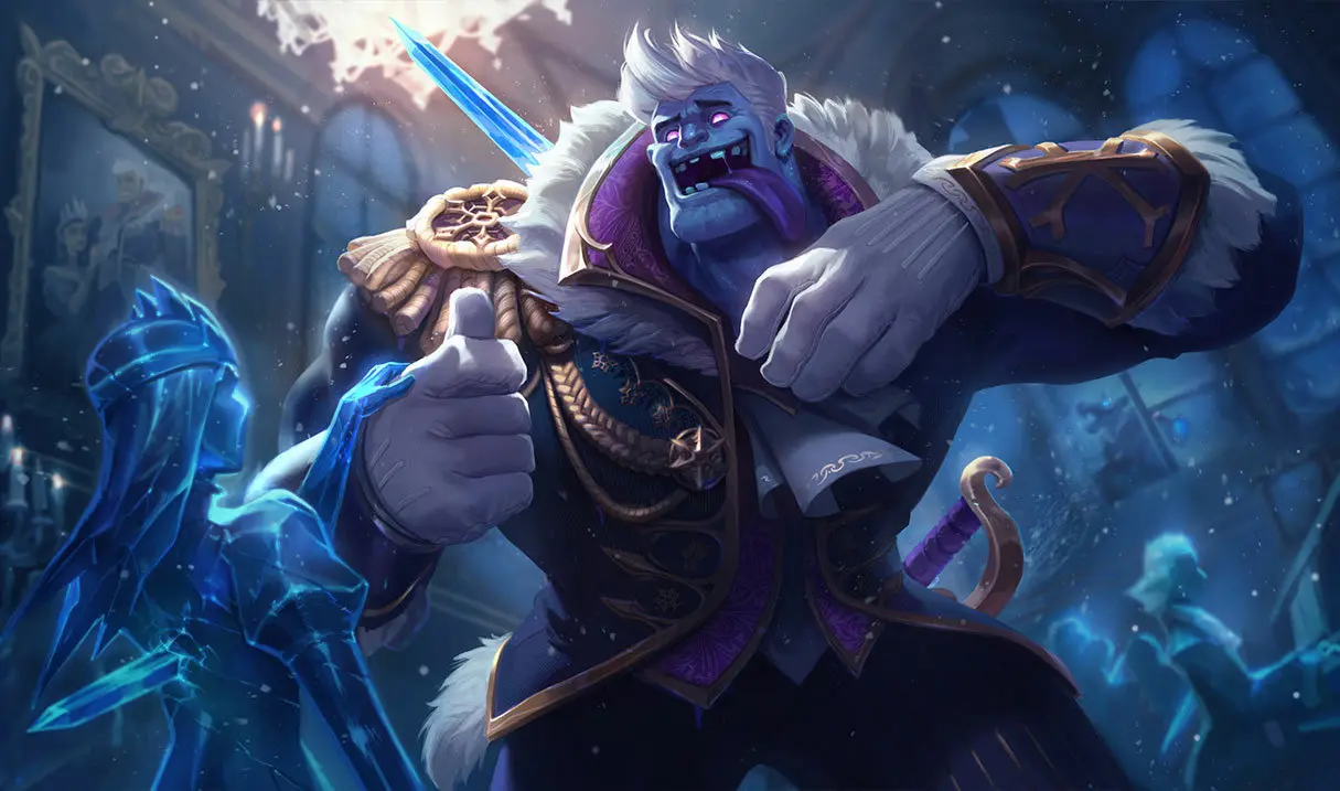 Frozen Prince Dr Mundo skin for League of Legends