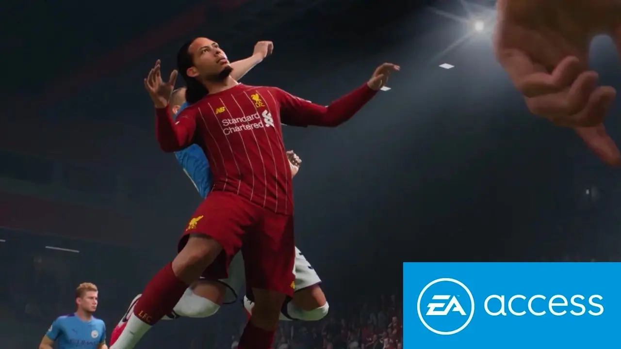 FIFA 21 players with EA Access logo