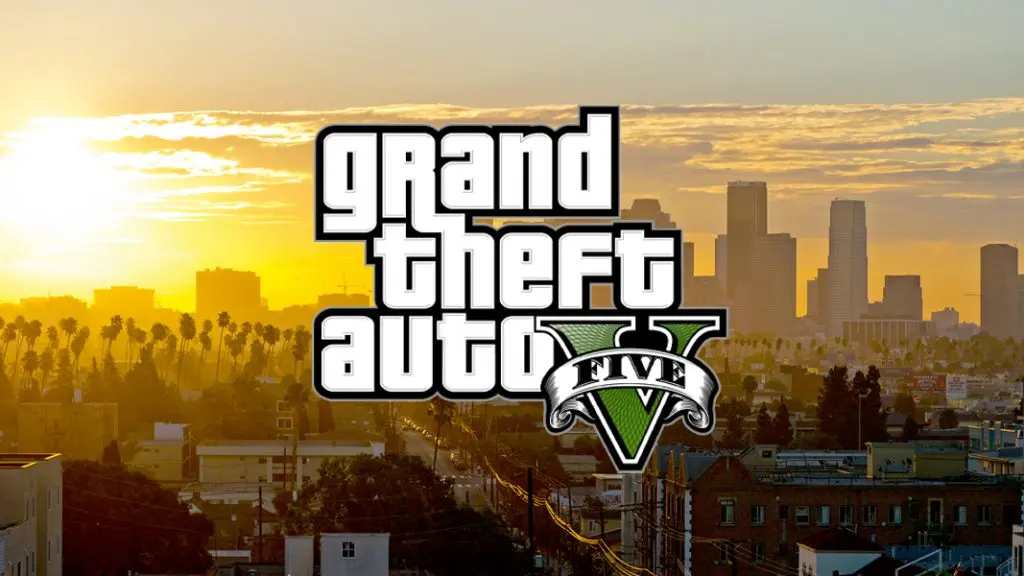 Los Santos with GTA V logo