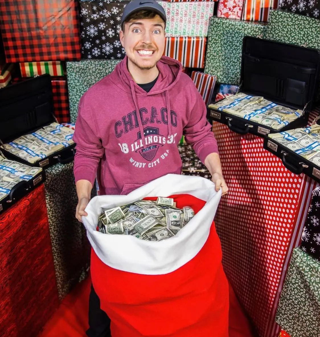 Mr Beast money stocking