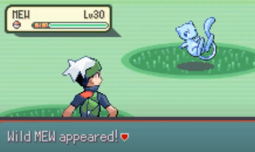 Shiny Mew Pokemon Emerald