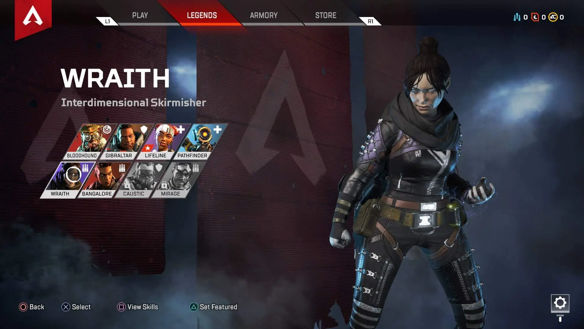 wraith apex legends