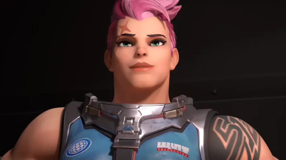 Zarya looks smugly