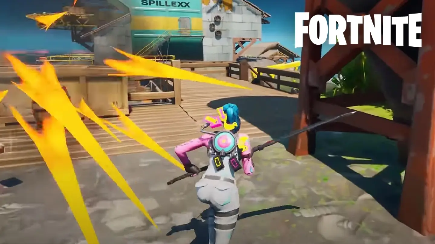 Fortnite character running