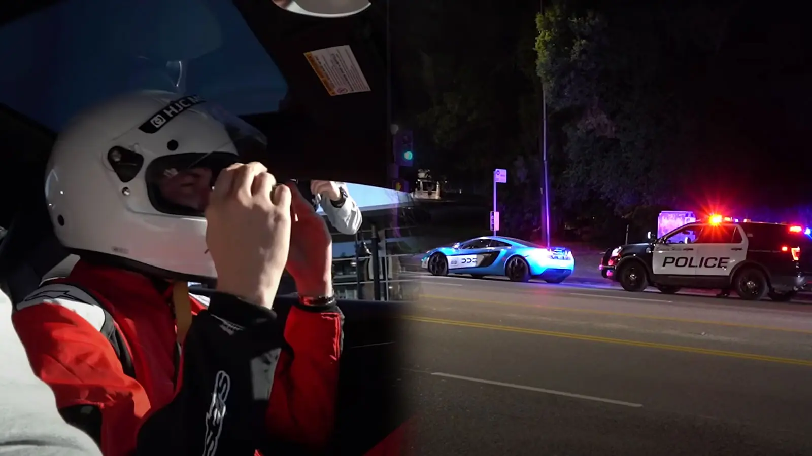 Cops pulling over supercar drivers