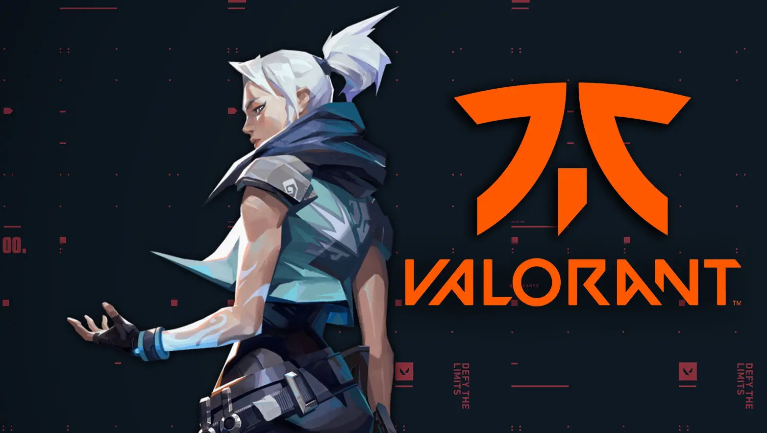 Valorant Jett artwork / Fnatic logo