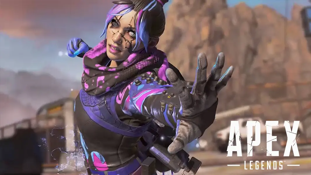 Wraith void skin doing a finisher in Apex Legends