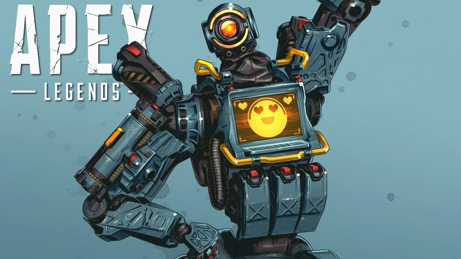 Pathfinder from Apex Legends with logo