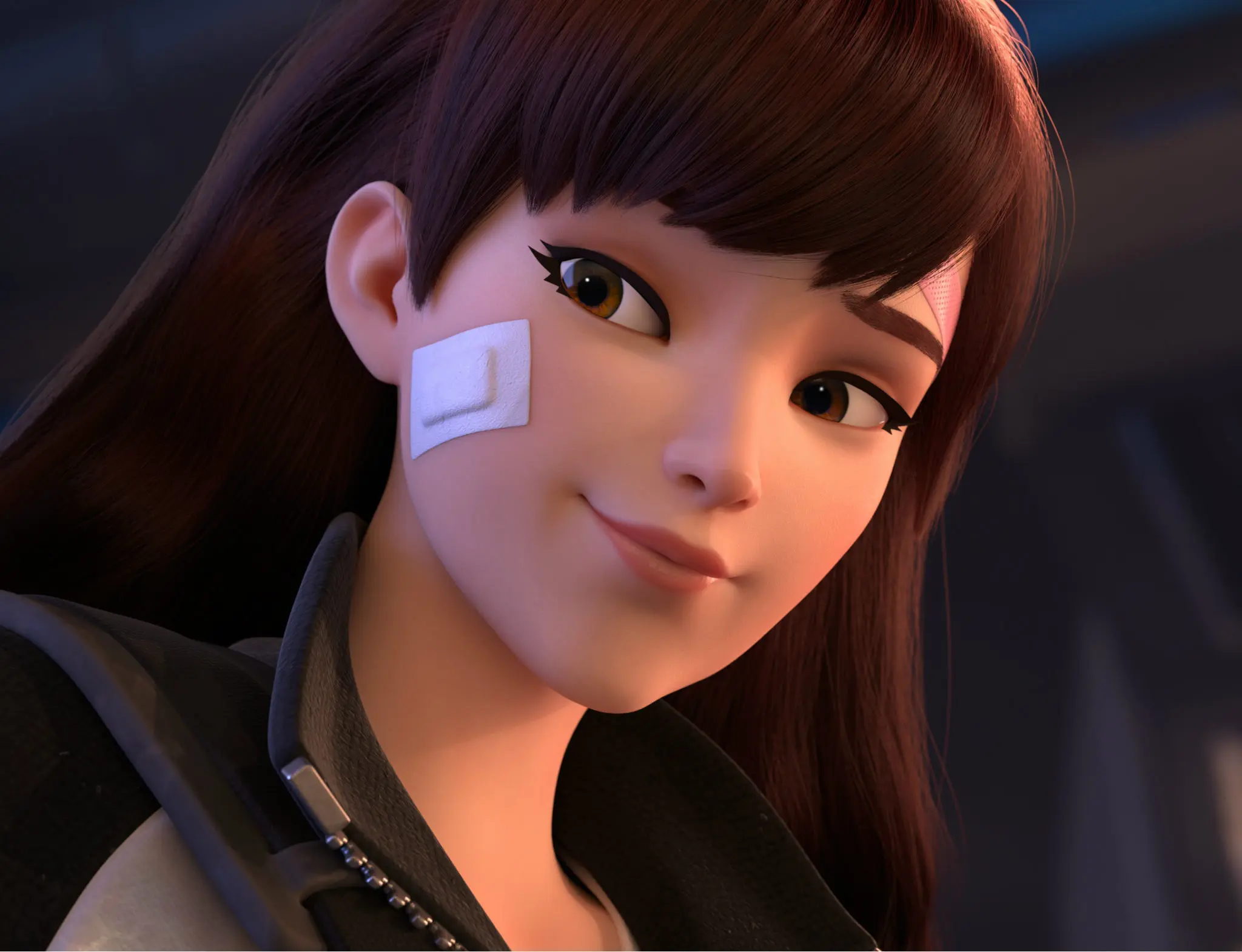 D.Va after a battle against Omnics