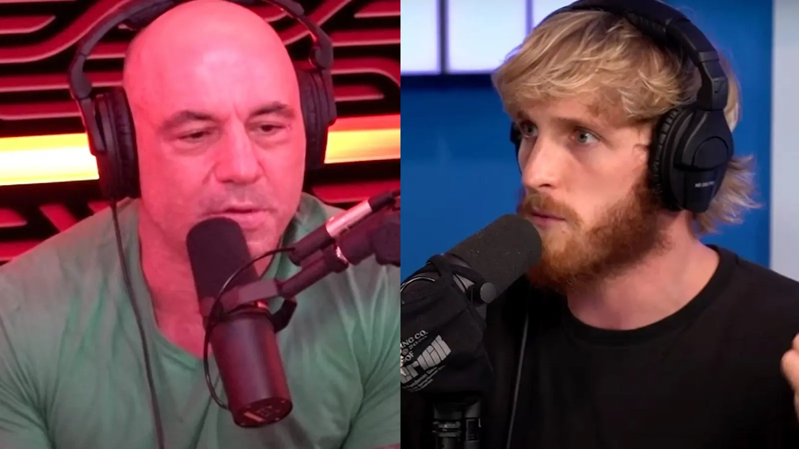 Joe Rogan and Logan Paul