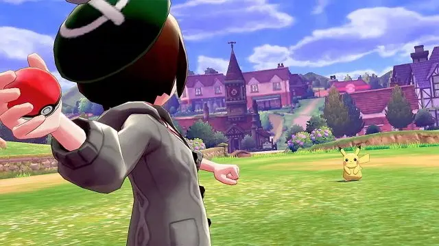 Pokeball throw in Pokemon Sword Shield