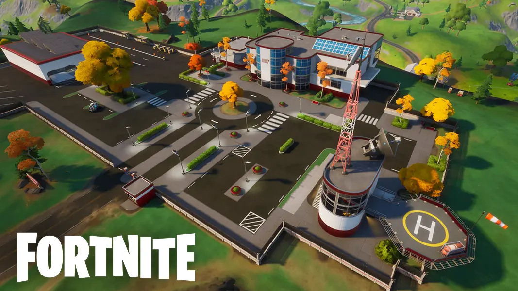 stark industries in Fortnite with logo