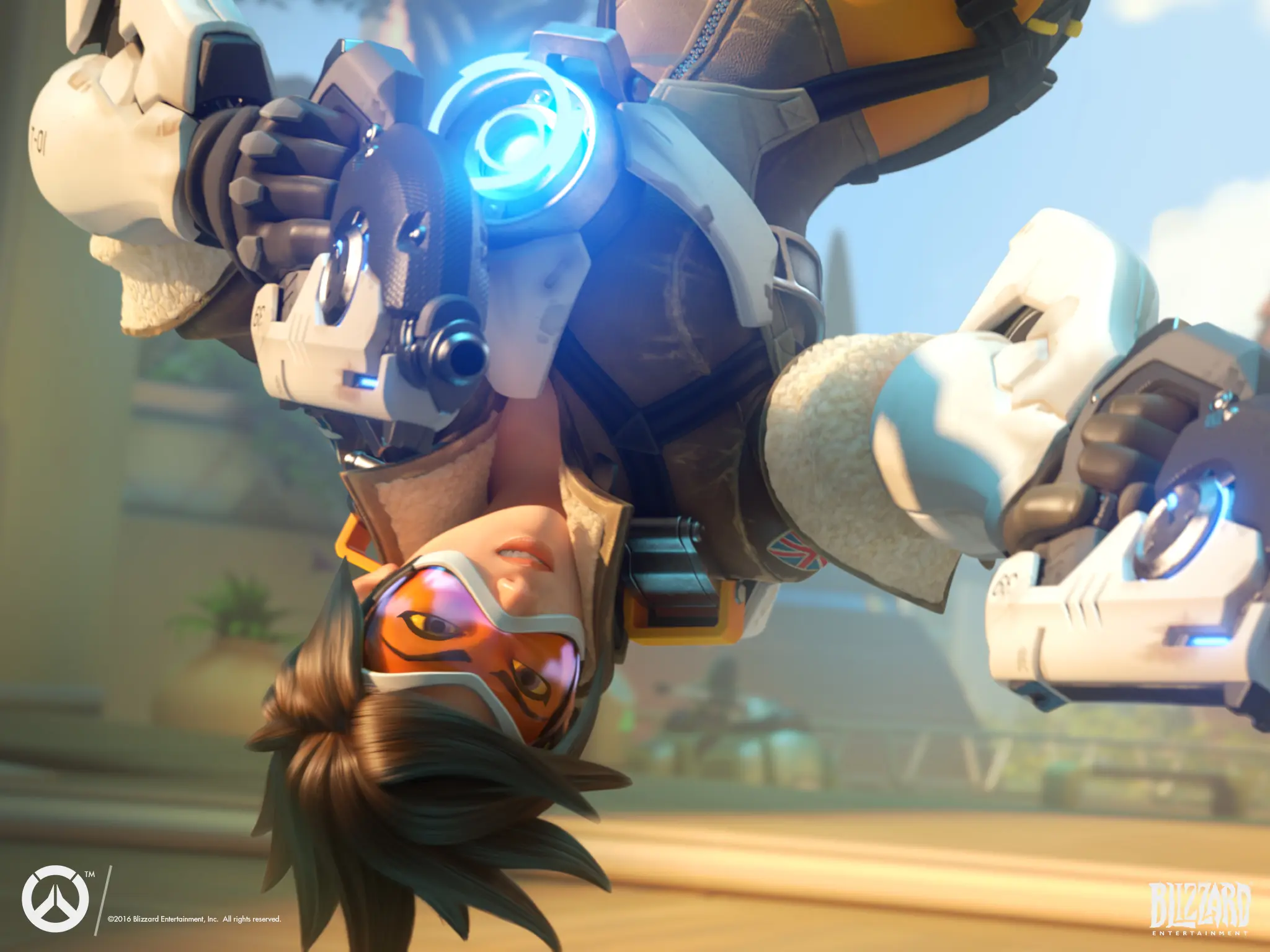 Tracer flips in Overwatch