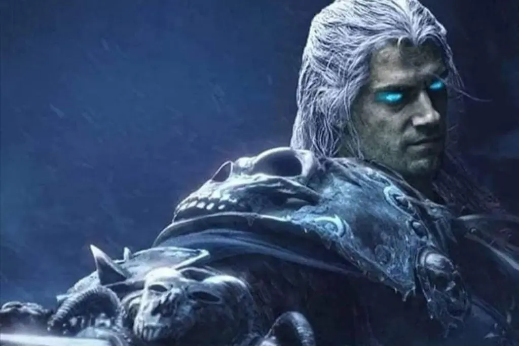 Henry Cavill in a fan-mockup depicting him as Arthas Menethil.