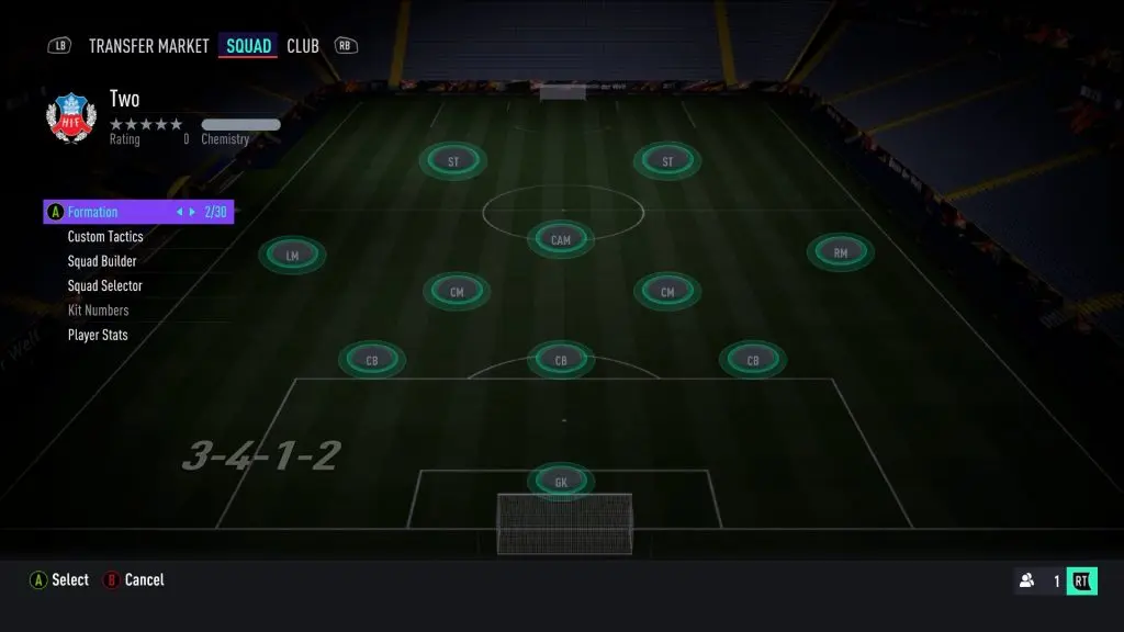 FIFA 21 3412 custom tactics