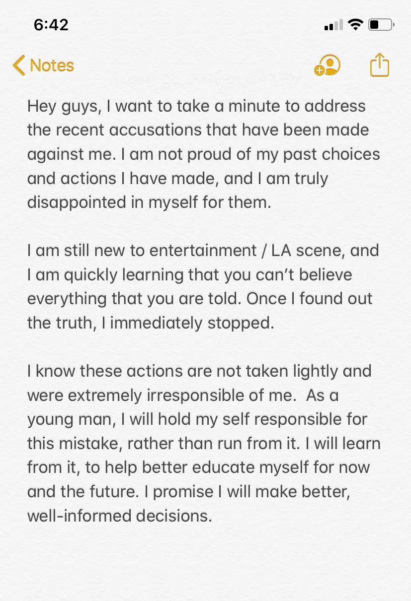 tony lopez apology