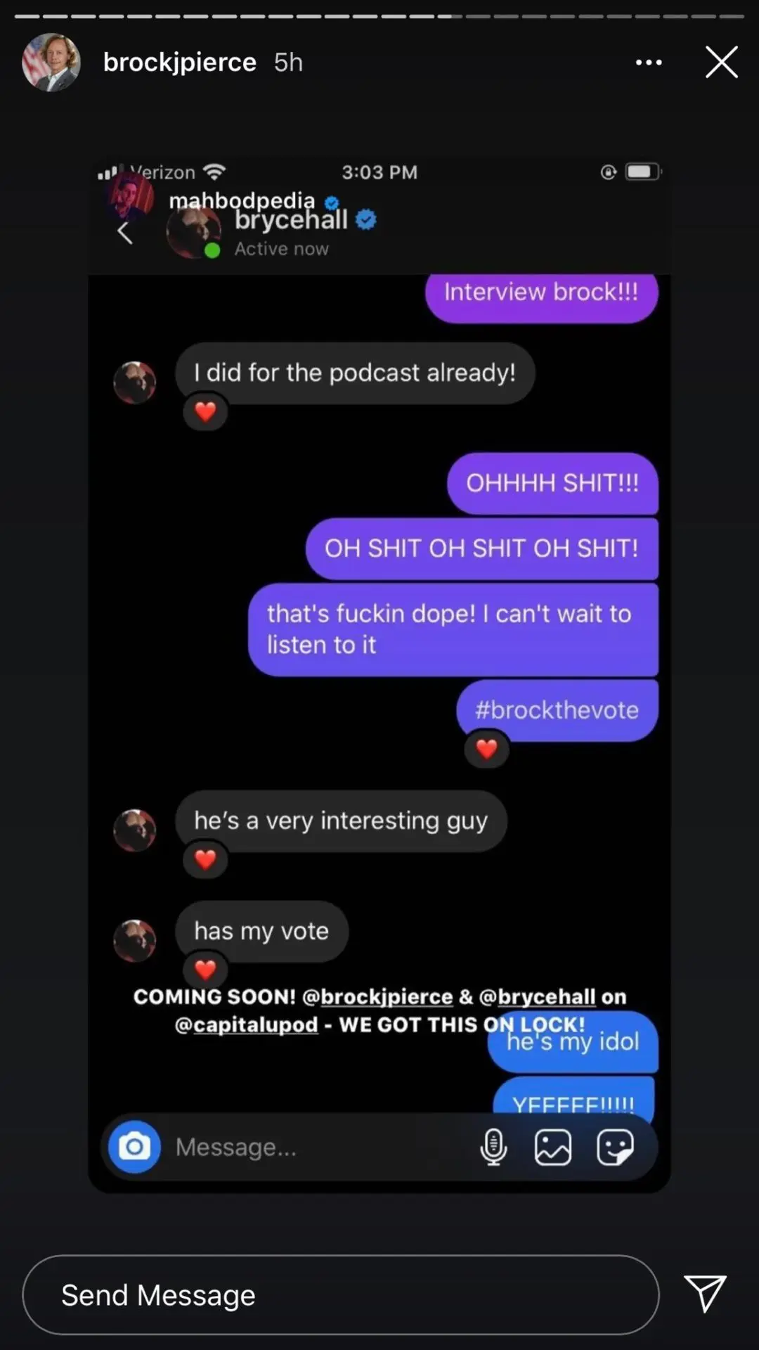 brock pierce leaked convo bryce