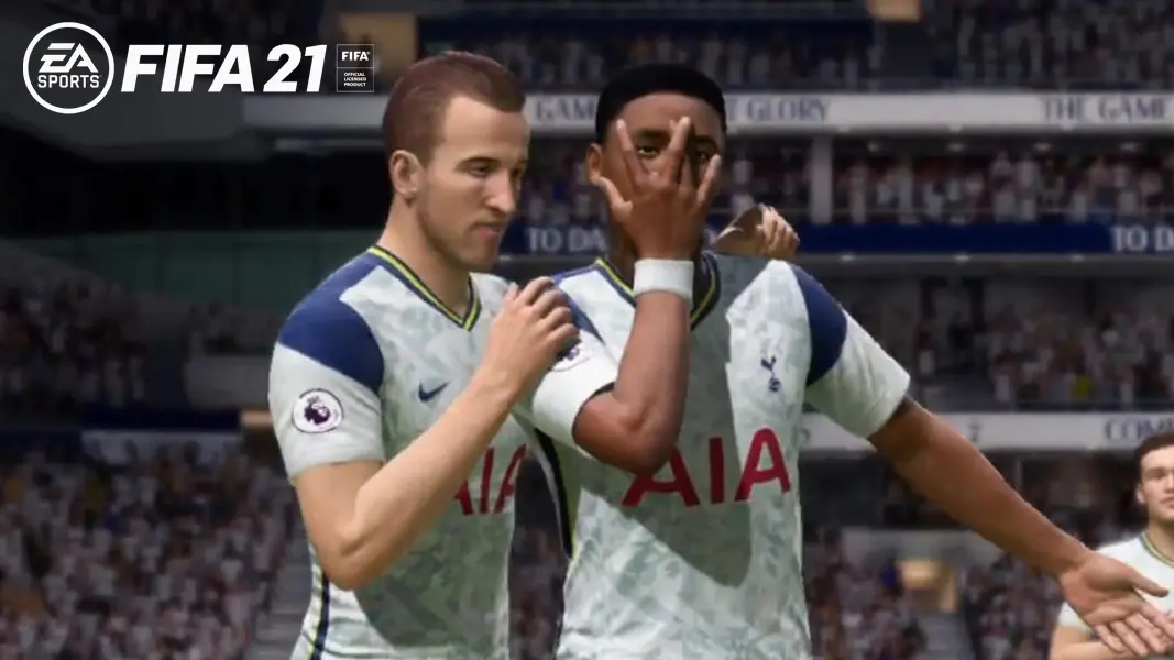 Harry Kane and Steve Bergwijn in FIFA 21